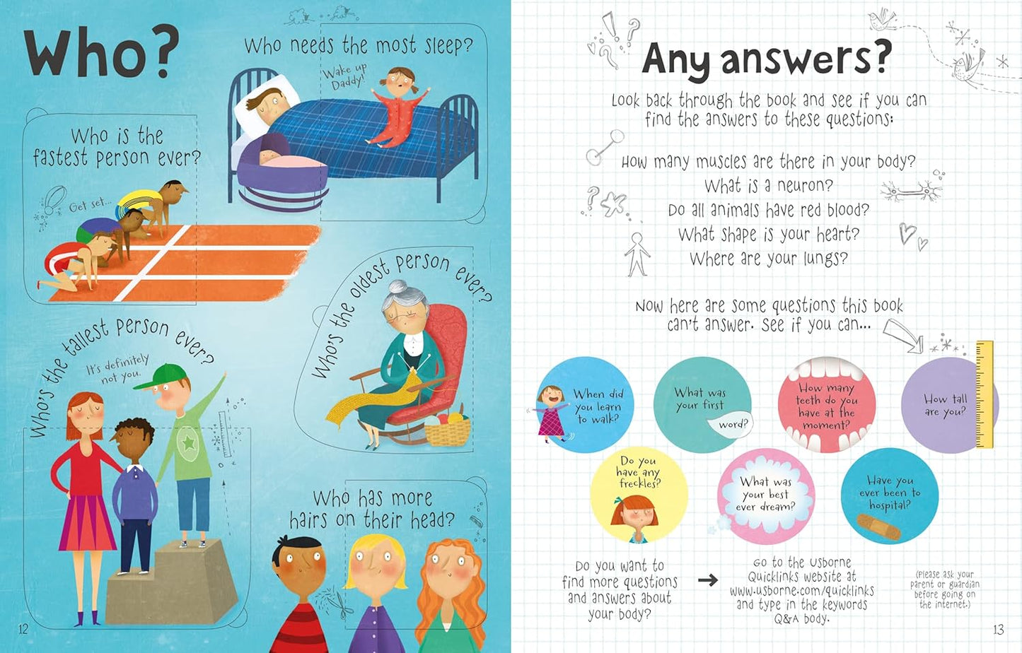 Lift the Flap Questions & Answers about your Body (Usborne Lift-the-Flap-Books): 1 (Questions and Answers)