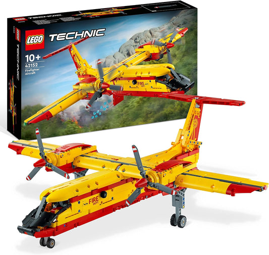 LEGO 42152 Technic Fire Plane Fire Brigade Aircraft Toy as a Gift Idea for Children from 10 Years, Construction Toy and Nursery Decoration