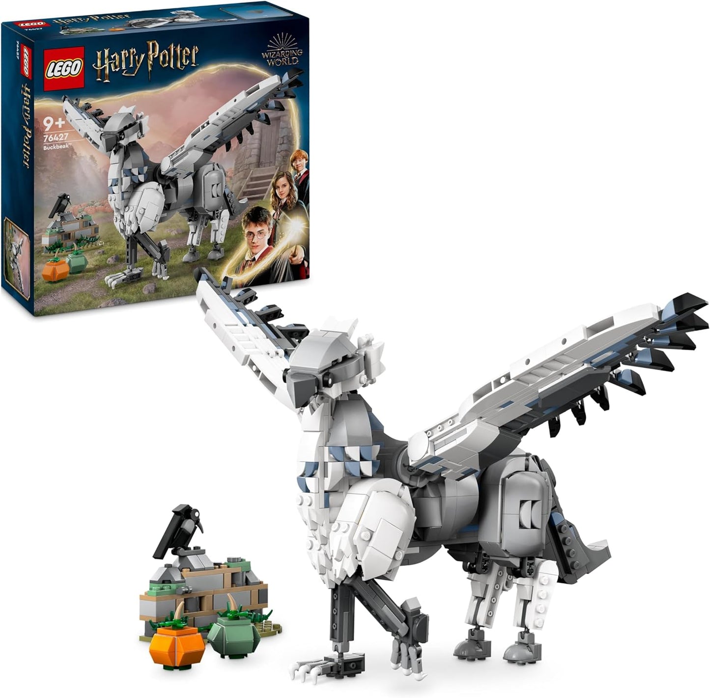 LEGO Harry Potter Hippogreif Silk Beak Collectable Mythical Creature Toy, Creative Playset for Kids, Gift for Boys, Girls and All Fans 76427