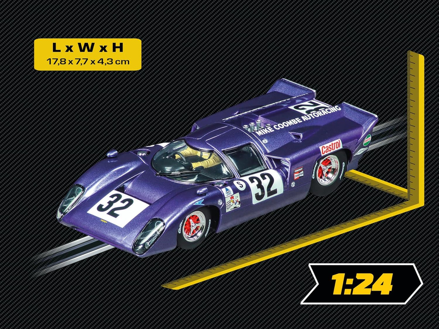 Carrera - 20023973 - Carrera Digital 124 I Lola T70 MKIIIb "No.32" I Car for Racetrack | Racetracks and Licensed Slot Cars | Up to 4 Players | For Children from 10 Years and Adults