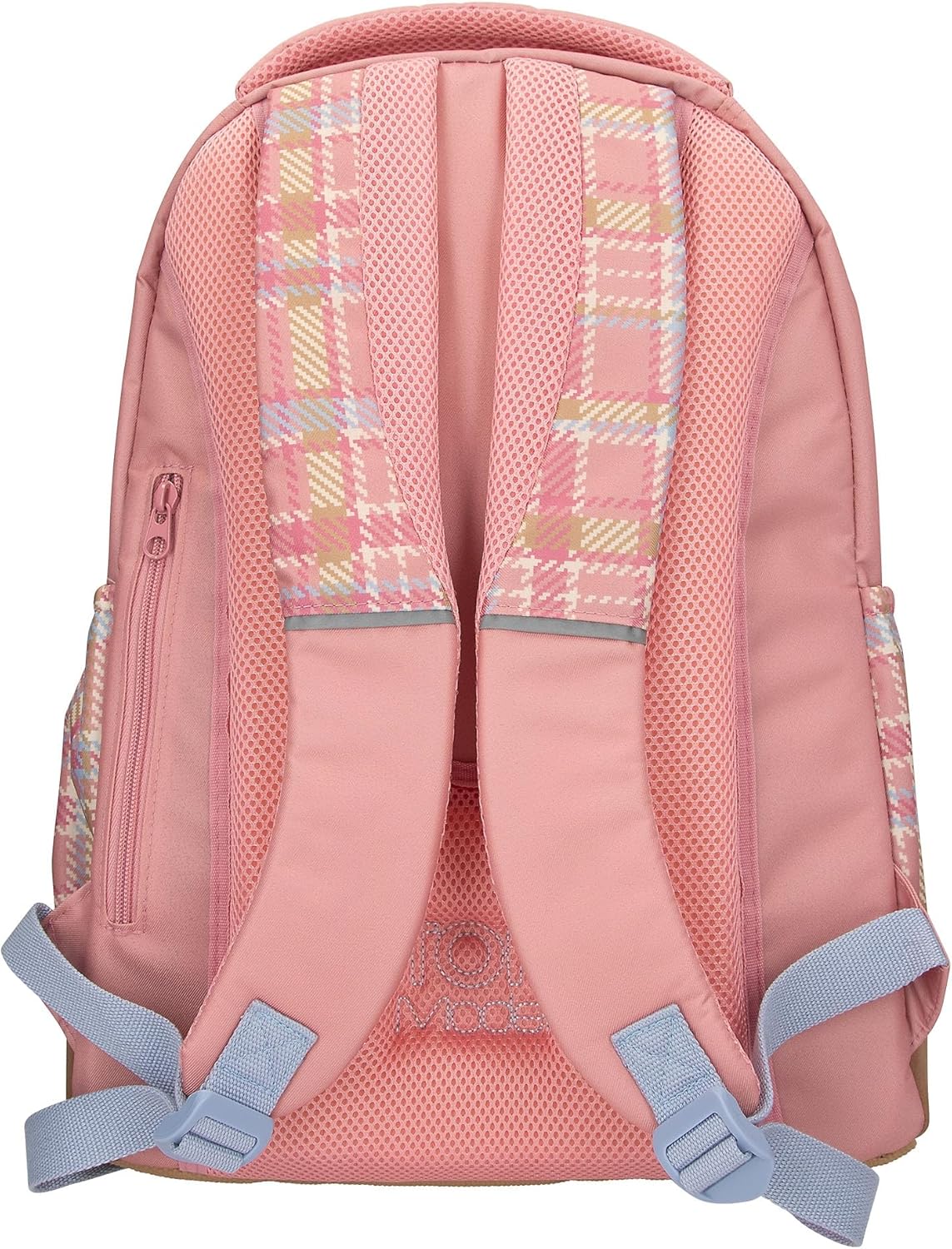 Depesche 13013 TOPModel Team Teddy School Backpack in Pink with Model Motif and Pendant, School Bag with Adjustable Straps