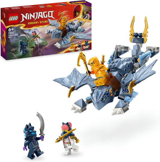 LEGO Ninjago Riyu the Baby Dragon Toy with 3 Mini Figures, Buildable Ninja Toy for 6 Year Old Boys and Girls, Action Packed Gift for Kids 71810