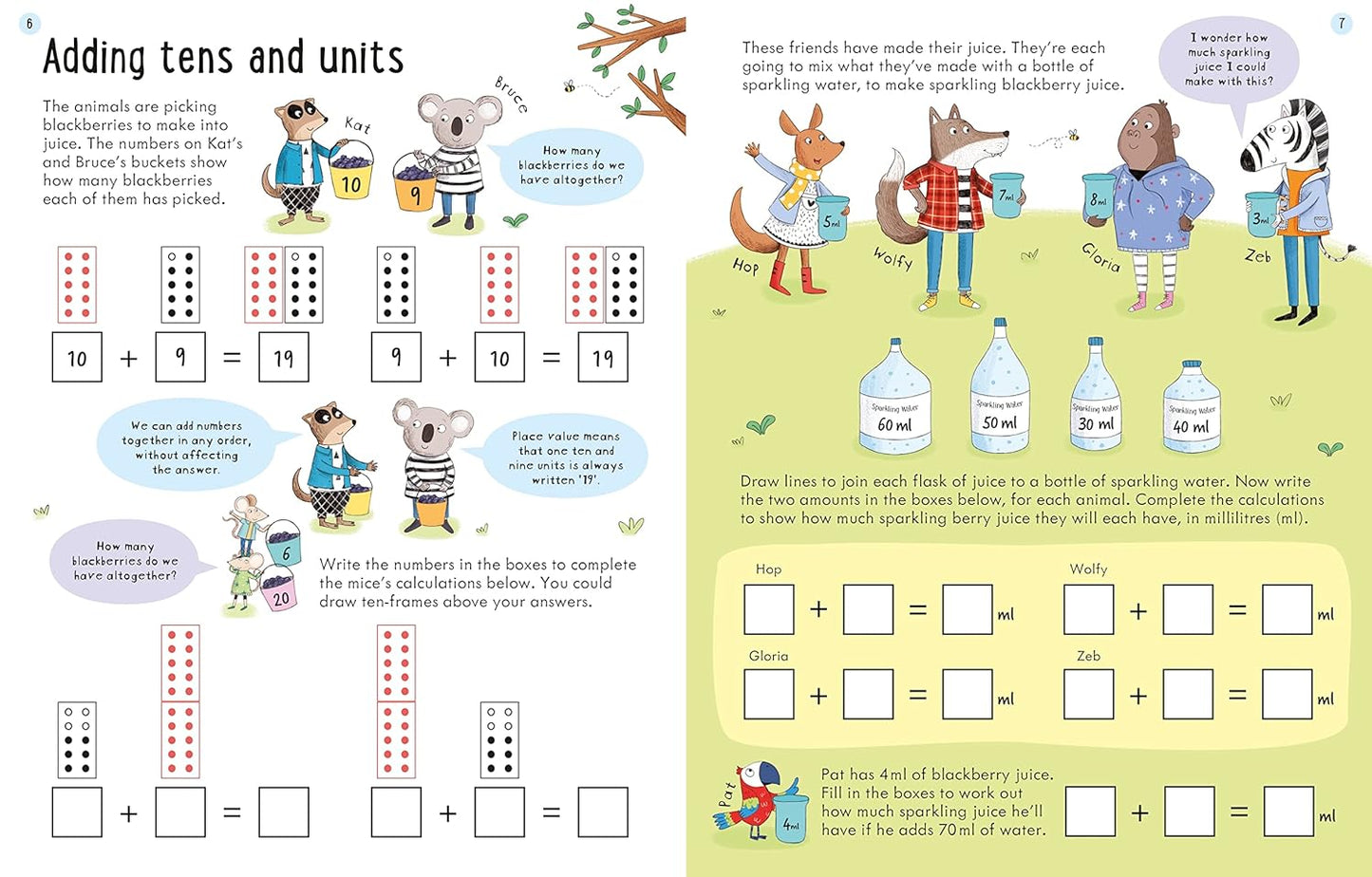 Usborne Workbooks Adding and Subtracting 7-8: 1