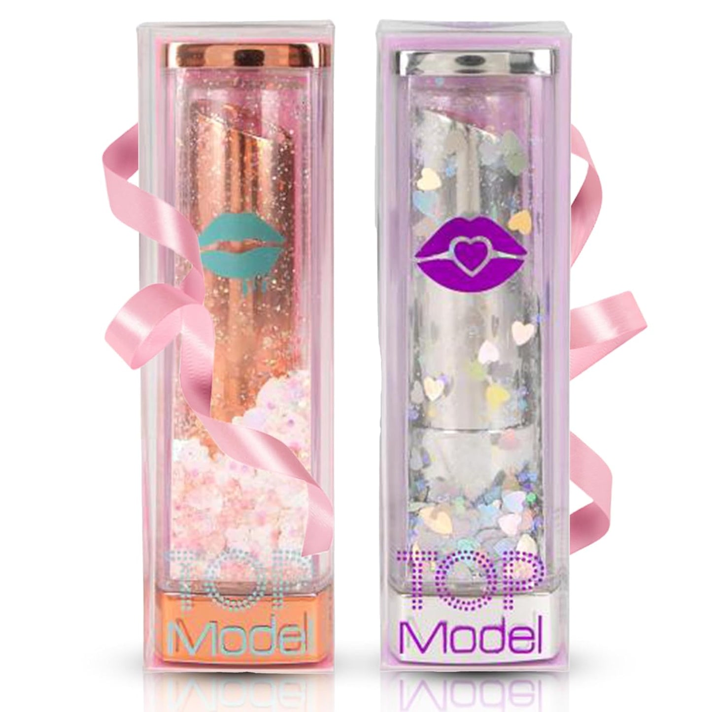 TOPModel Beauty and Me Lipstick Confetti Set of 2 in 2 Colours - Child-Friendly Makeup Set - Ideal for Girls