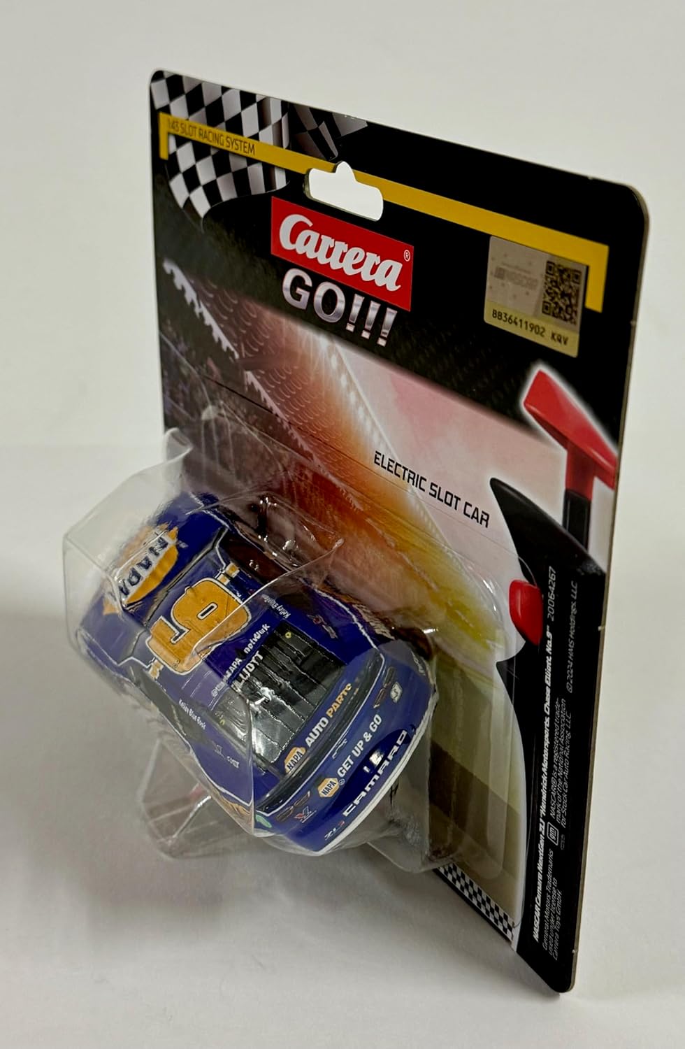 Carrera - 20064267 GO NASCAR Camaro ZL1 Hendrick Motorsports, Chase Elliott No.9 | Scale 1:43 Slot Car | Compatible with GO, GO Plus & Battery Operated | Authentic Details