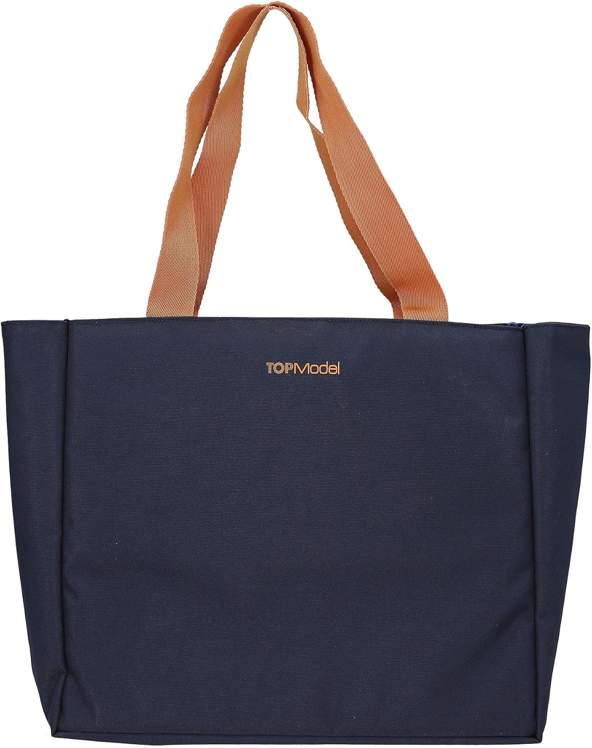 Depesche TOPModel City Girls 12564 Tote Bag in Dark Blue with Model Motif in Bright Colours, Shopper with Inner Pocket