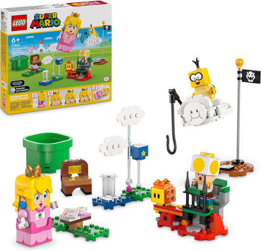 LEGO Super Mario Adventure with the Interactive Peach, Playset for Children with Yellow Toad, Nintendo Gift for Boys, Girls and All Gamers from 6 Years 71441