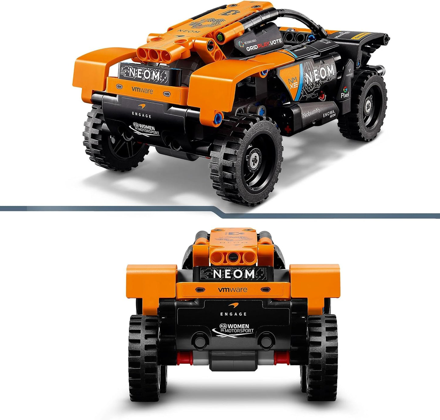 LEGO Technic NEOM McLaren Extreme E Race Car Set, Toy Car with Pull-Back Motor for Children, Buildable Wind-Up Car, Technology Gift for Boys and Girls Aged 7+ 42166