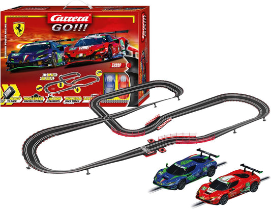 Carrera - 20062575 - Carrera GO!!! Ferrari Power Racing Race Track Set I Racing Track with Licensed Slot Cars | Up to 2 Players | For Children from 6 Years and Adults