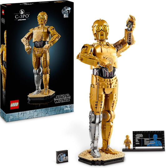 LEGO Star Wars C-3PO B, Buildable Droid, Model for Collecting, Building and Displaying, Nostalgic Gift Idea for Adults and Fans, Collectable, Fantasy Playset 75398