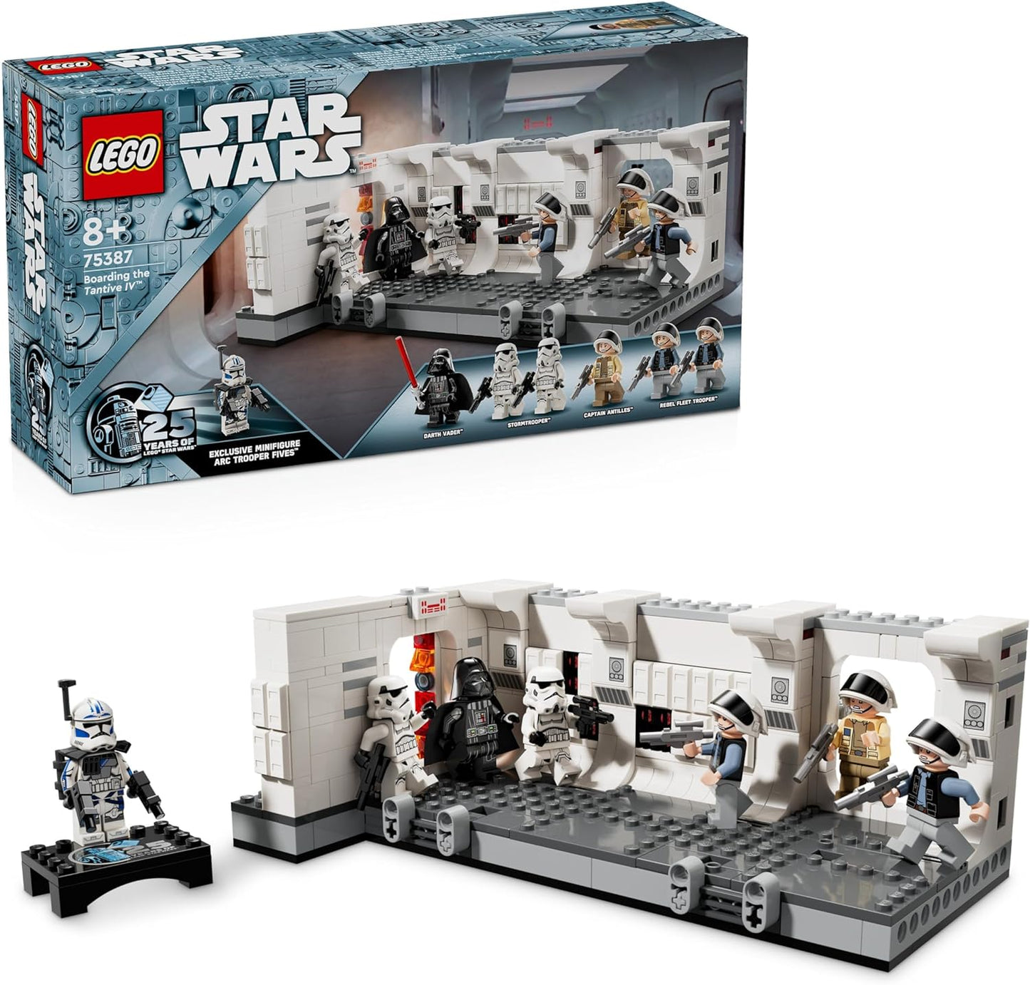 LEGO Star Wars The Entern of the Tantive IV, Building Toy for the Film A New Hope, Fantasy Playset for Children to Collect, Gift Idea for Boys and Girls from 8 Years and for Collectors 75387