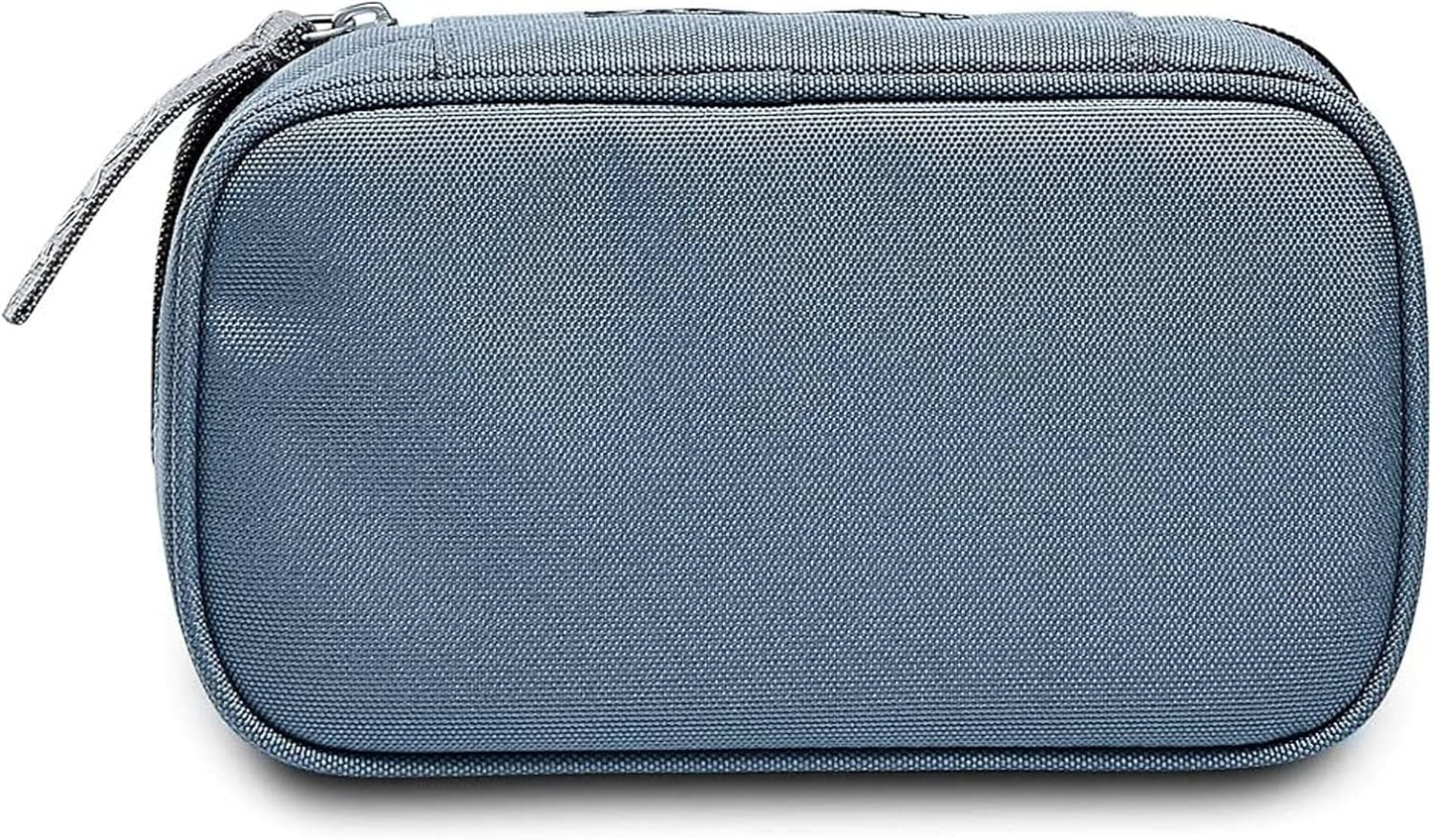 Seven Pencil Case with 3 Zips, Grey, Taglia Unica, Pencil Case, gray, pencil case