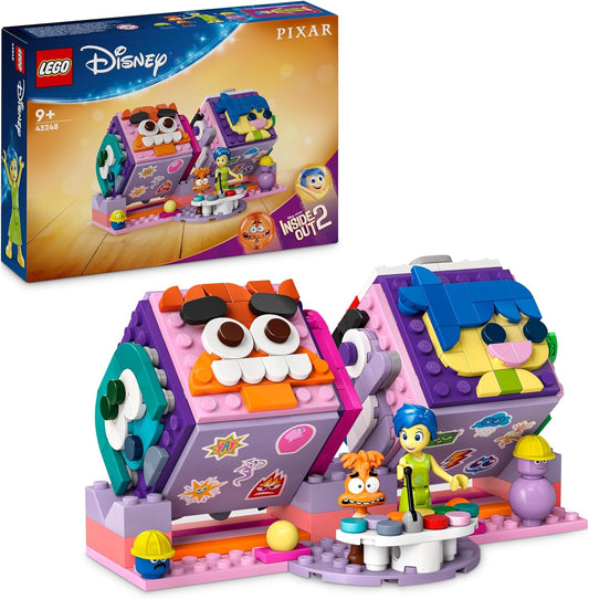 LEGO Disney Everything Stands Head 2 Mood Cubes by Pixar, Building Set for Film for Children with Characters Joy and Doubt, Building Kit for Building and Playing, Gift for Girls and Boys 43248