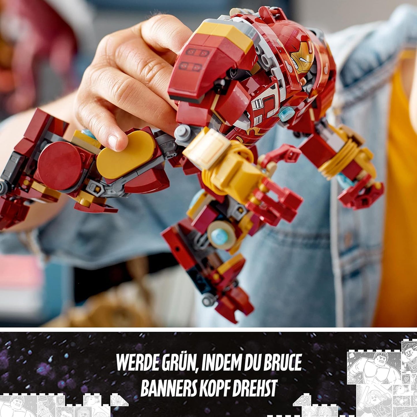 LEGO 76247 Marvel Hulkbuster: The Battle of Wakanda, Avengers Infinty War Toy with Bruce Banner Mini Figure, Action Figure for Children from 8 Years