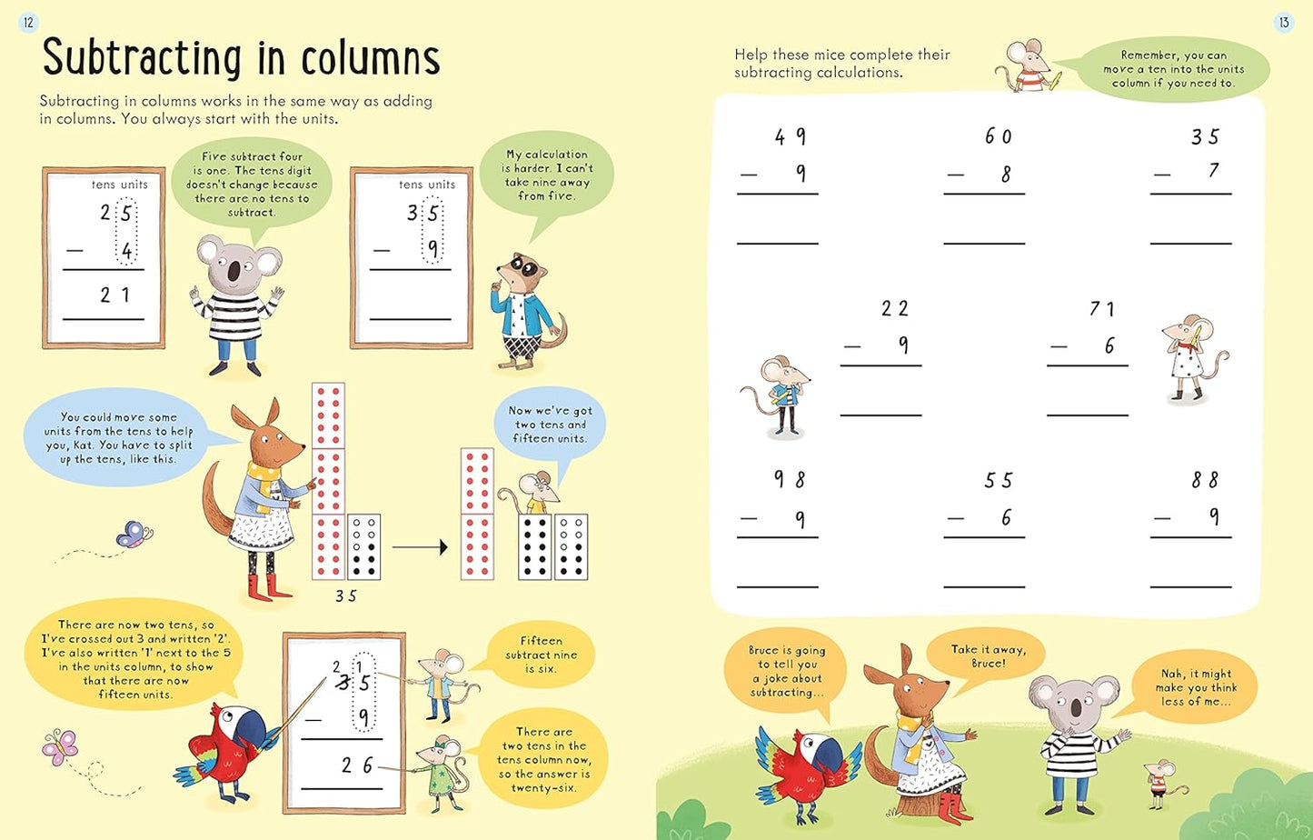 Usborne Workbooks Adding and Subtracting 7-8: 1