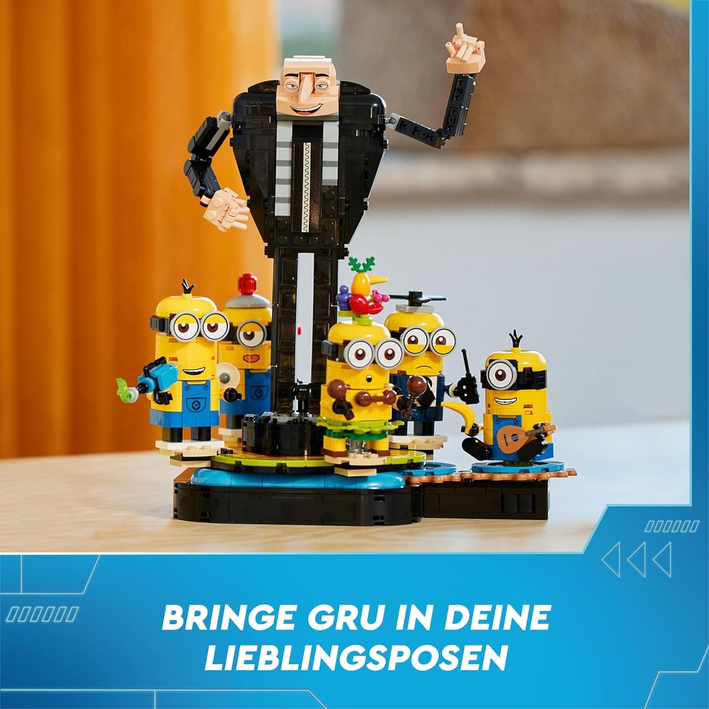 LEGO Despicable Me 4 Gru and the Minions Stones Dancing Toy Movie Figures for Building, Playing and Displaying, Gift for Boys and Girls 75582