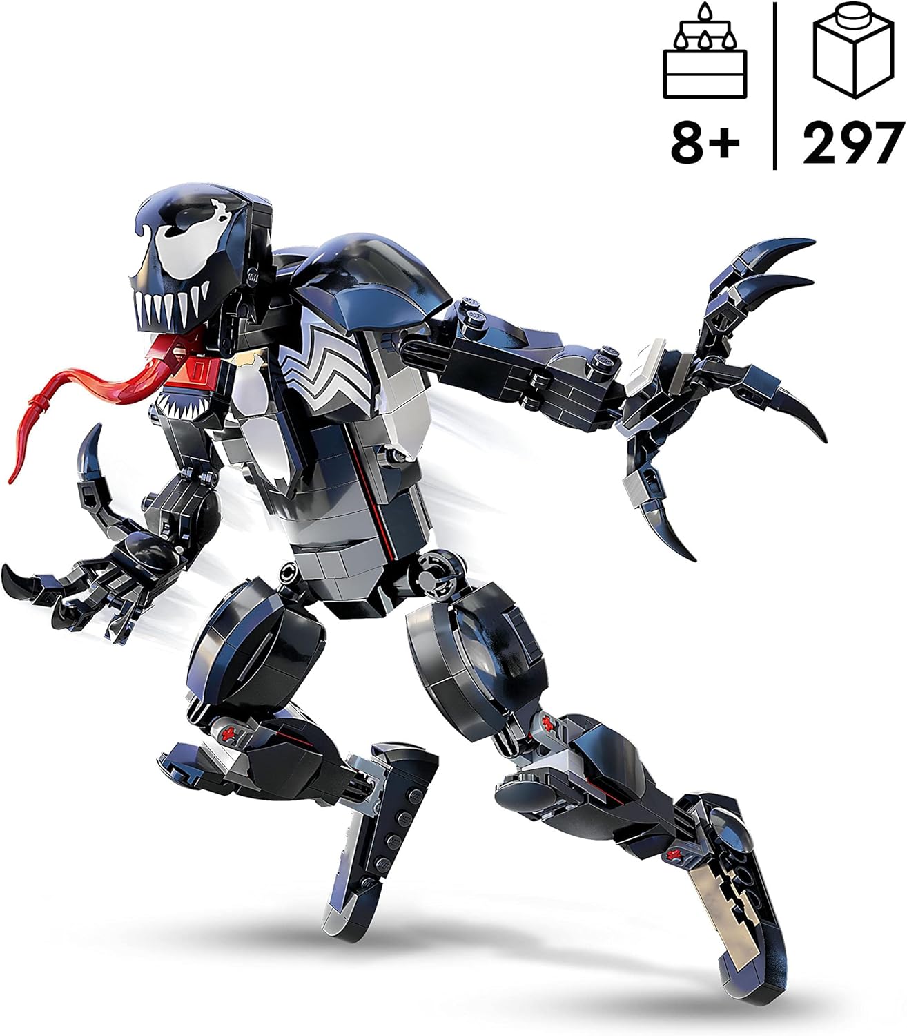 LEGO 76230 Marvel Venom Figure, Articulated Super Villain Action Toy, Collectible Set from Spider-Man Universe, Alien Toy