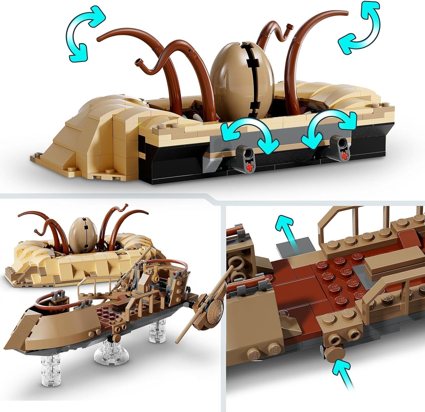 Lego Star Wars: Return of the Jedi Desert Ship and Sarlacc Pit, 75396 Fantasy Set to Collect and Build, Building Toy Gift for Boys, Girls and All Fans