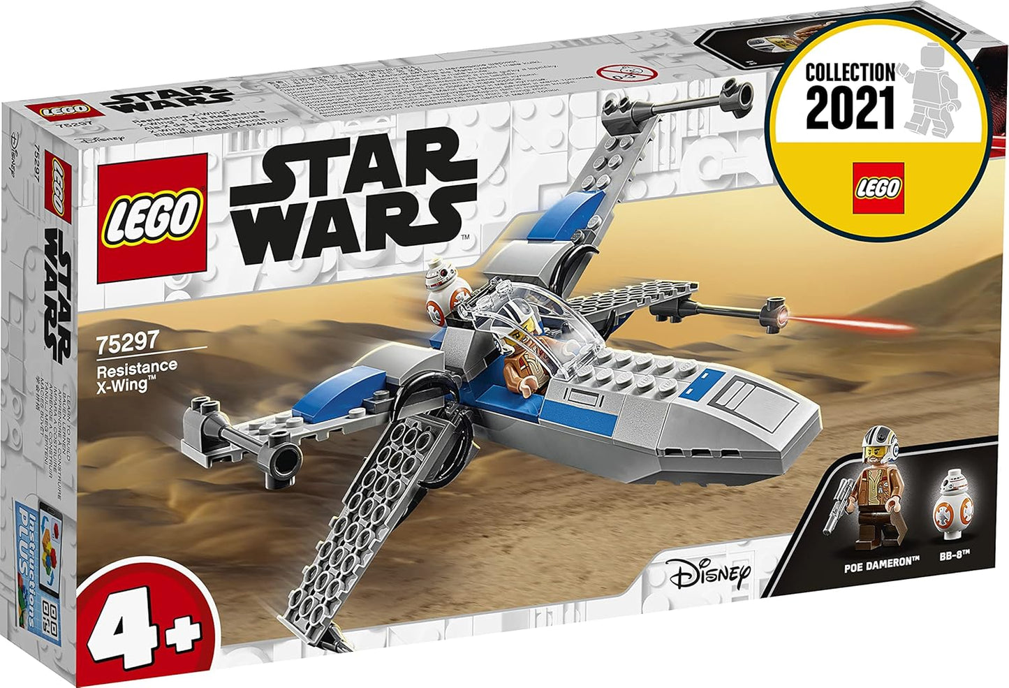 LEGO 75297 Star Wars Resistance X-Wing Starfighter, Easter Gift for Toddlers, Toy from 4 Years