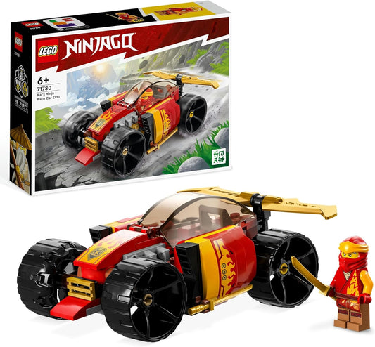 Lego 71780 Ninjago Kais Ninja Racing Car EVO 2-in-1 Racing Car Toy for Off-Road Vehicle, Model Kit for Boys and Girls from 6 Years, Birthday Gift Idea