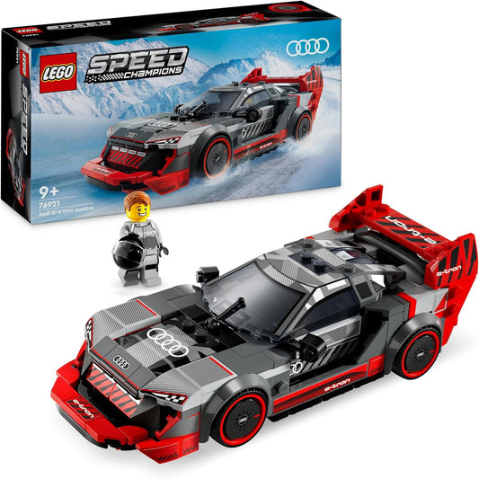 Lego Speed Champions Audi S1 e-tron Quattro Racing Car Set with Car Toy for Building, Playing with and Displaying, Model Car for Children, Gift for 9 Year Old Boys and Girls 76921