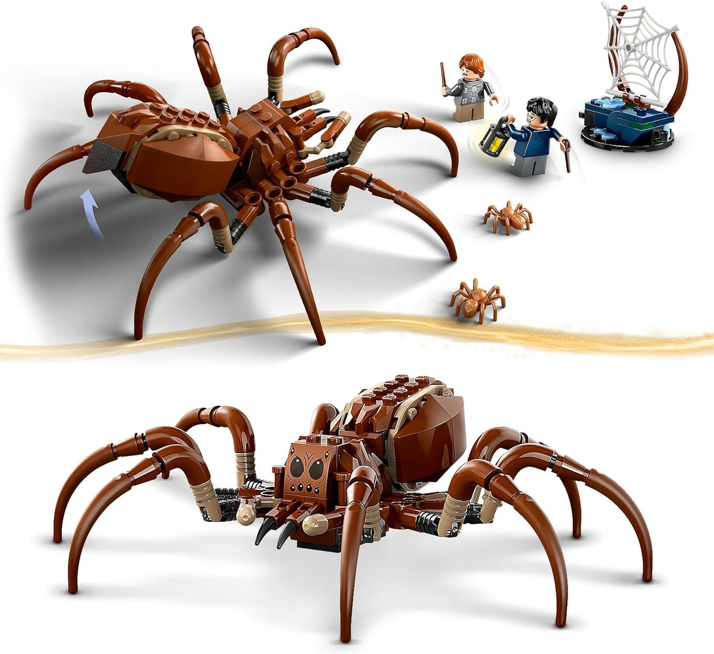 LEGO Harry Potter Aragog in the Forbidden Forest, Fantasy Playset with Spider Figure, Mythical Creatures, 2 Mini Figures, Magic Gift for Boys, Girls and Fans from 7 Years, 76434