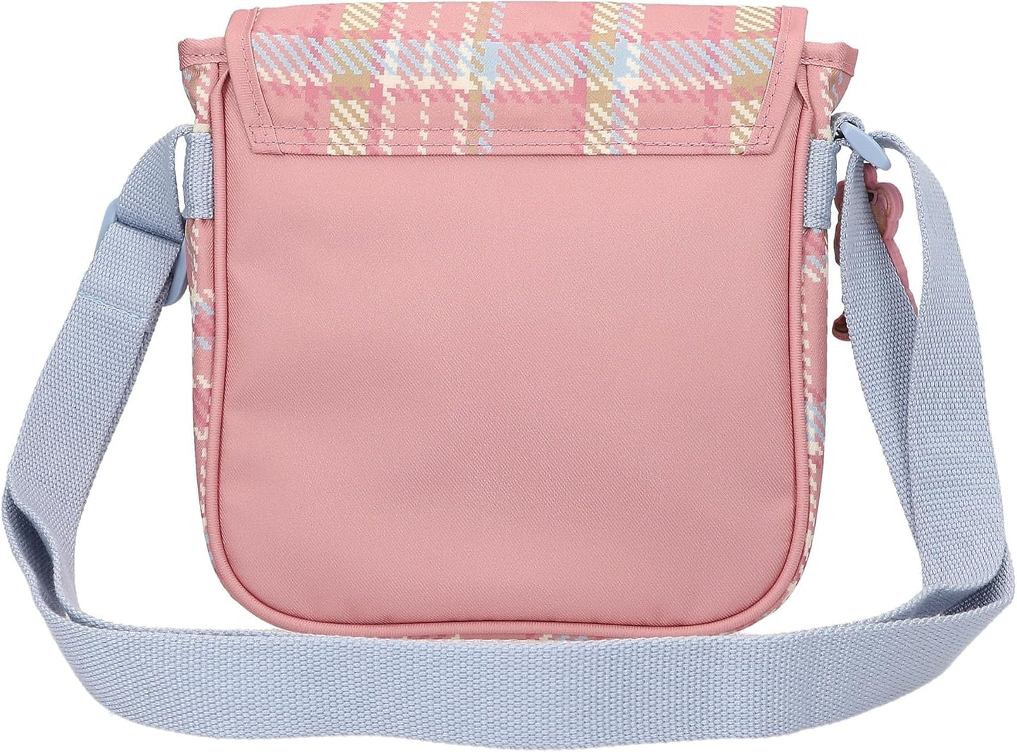 Depesche TOPModel Team Teddy 13014 Small Shoulder Bag in Pink with Model Motif and Pendant Bag with Adjustable Shoulder Strap