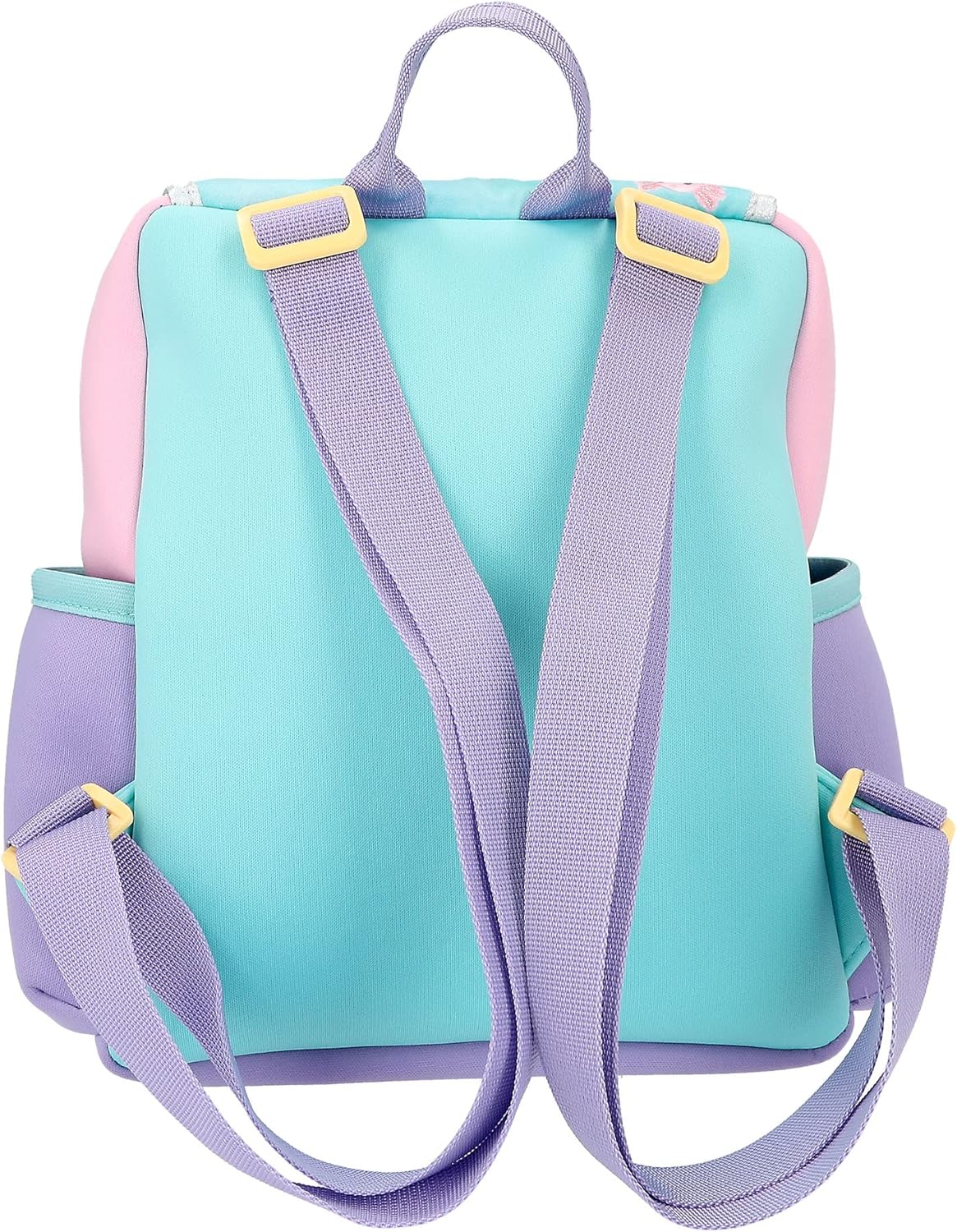 Depesche 12305 TOPModel Mermaid Backpack in Pink, Purple and Turquoise, Bag with Zip, Front Pocket and Adjustable Shoulder Straps, multicoloured