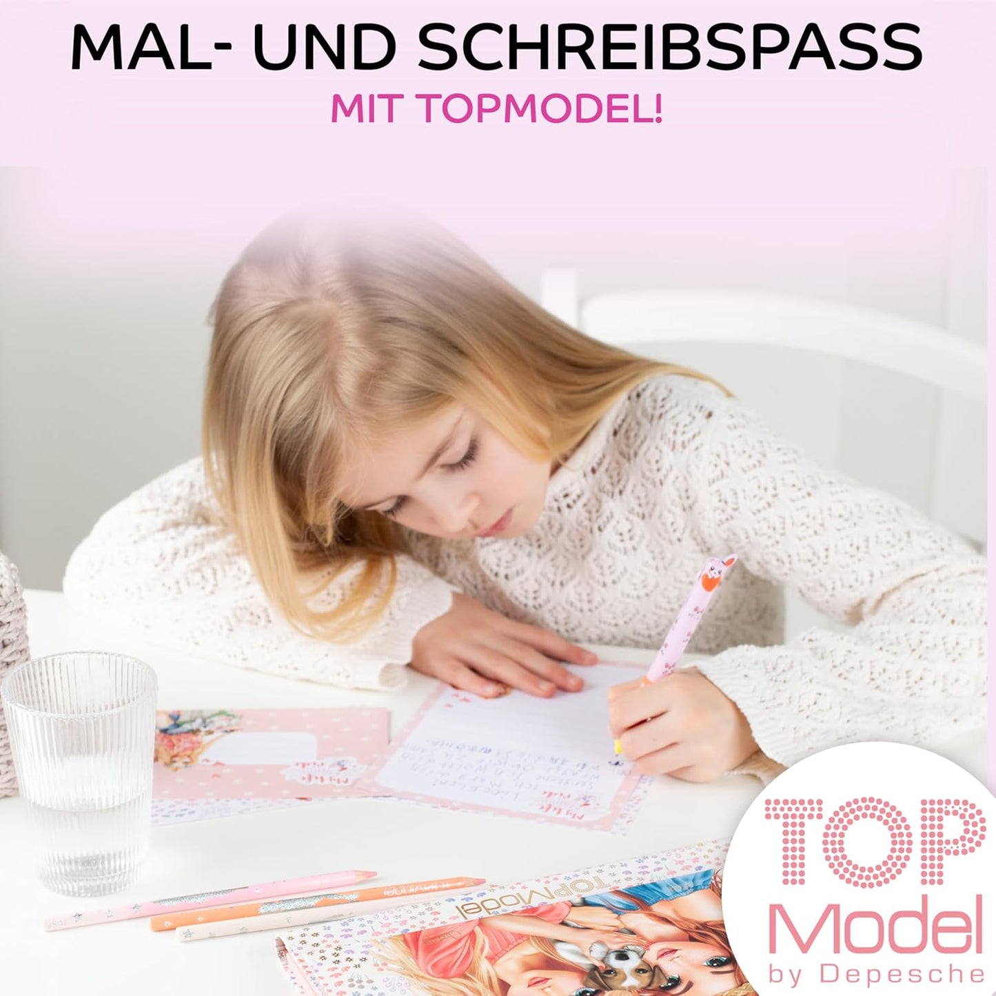 Depesche TOPModel Geheimcode Tagebuch mit Sound TEAM TEDDY und praktischer TOPModel Stundenplan & Ausmalblatt zum Ausdrucken – Kreatives Tagebuch für junge Künstler!