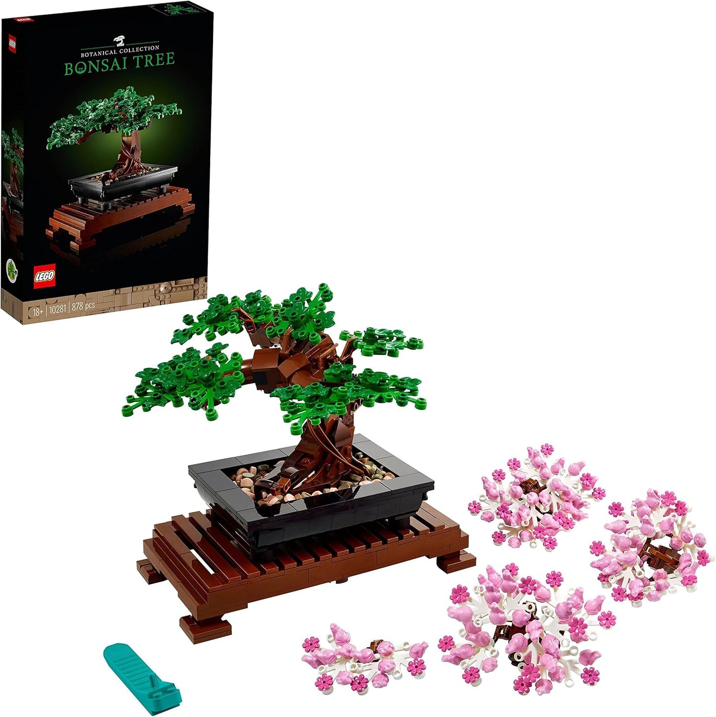 Lego 10281 Creator Expert “Bonsai Tree” Set, Adult Home Decor, DYI Projects, Botanical Collection