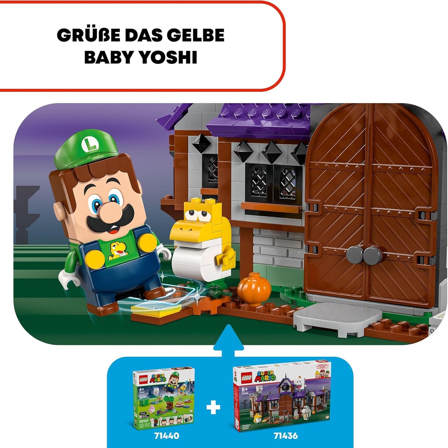 LEGO Super Mario King Buu Huus Haunted House, Toy Ghost House for Children, Nintendo Set to Collect, with Baby Yoshi, Gift for Boys, Girls and Gamers from 8 Years 71436