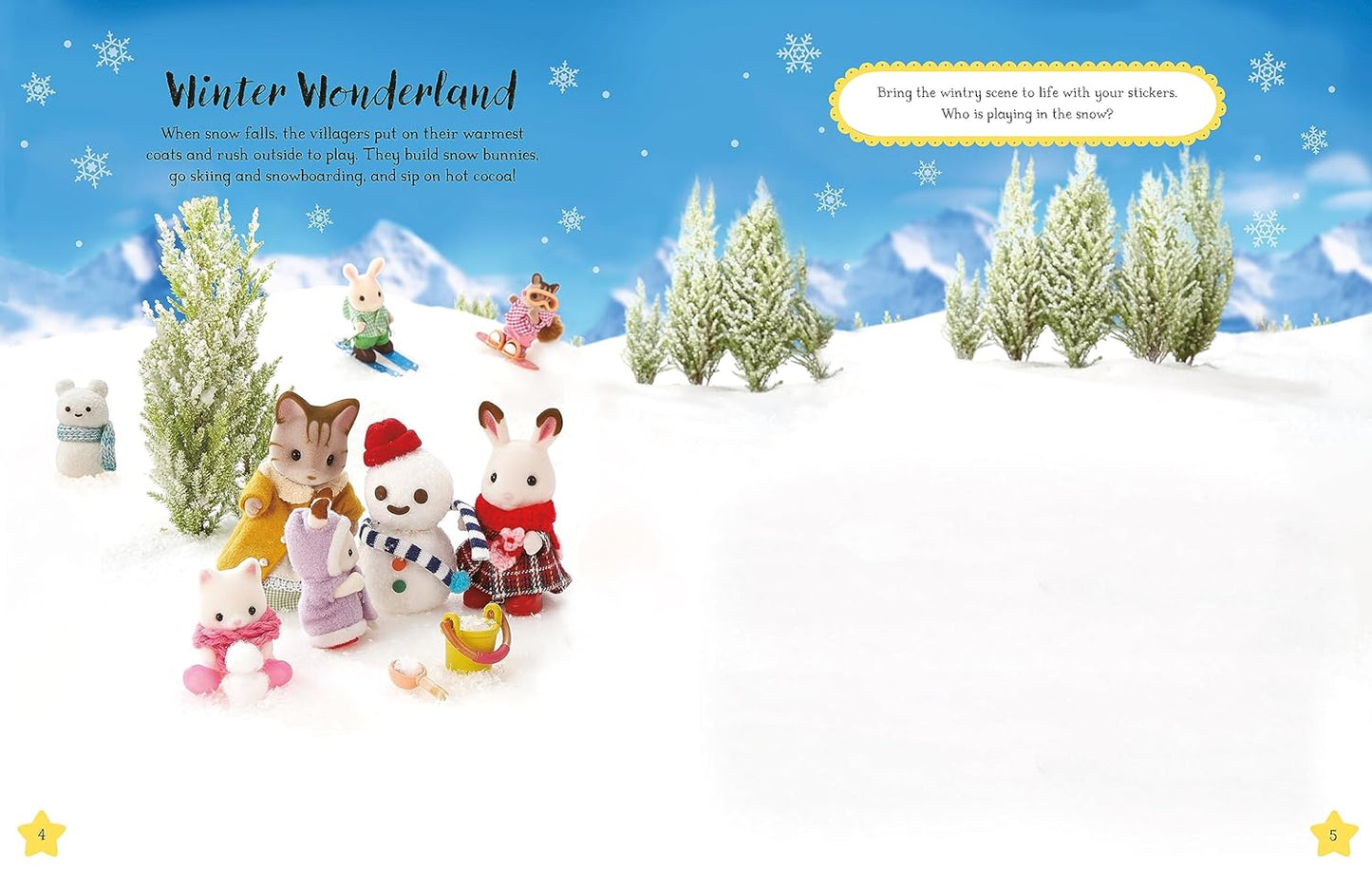 Sylvanian Families: Sticker Dress-Up Christmas Book: An official Sylvanian Families sticker book, with Christmas decorations, outfits and more!