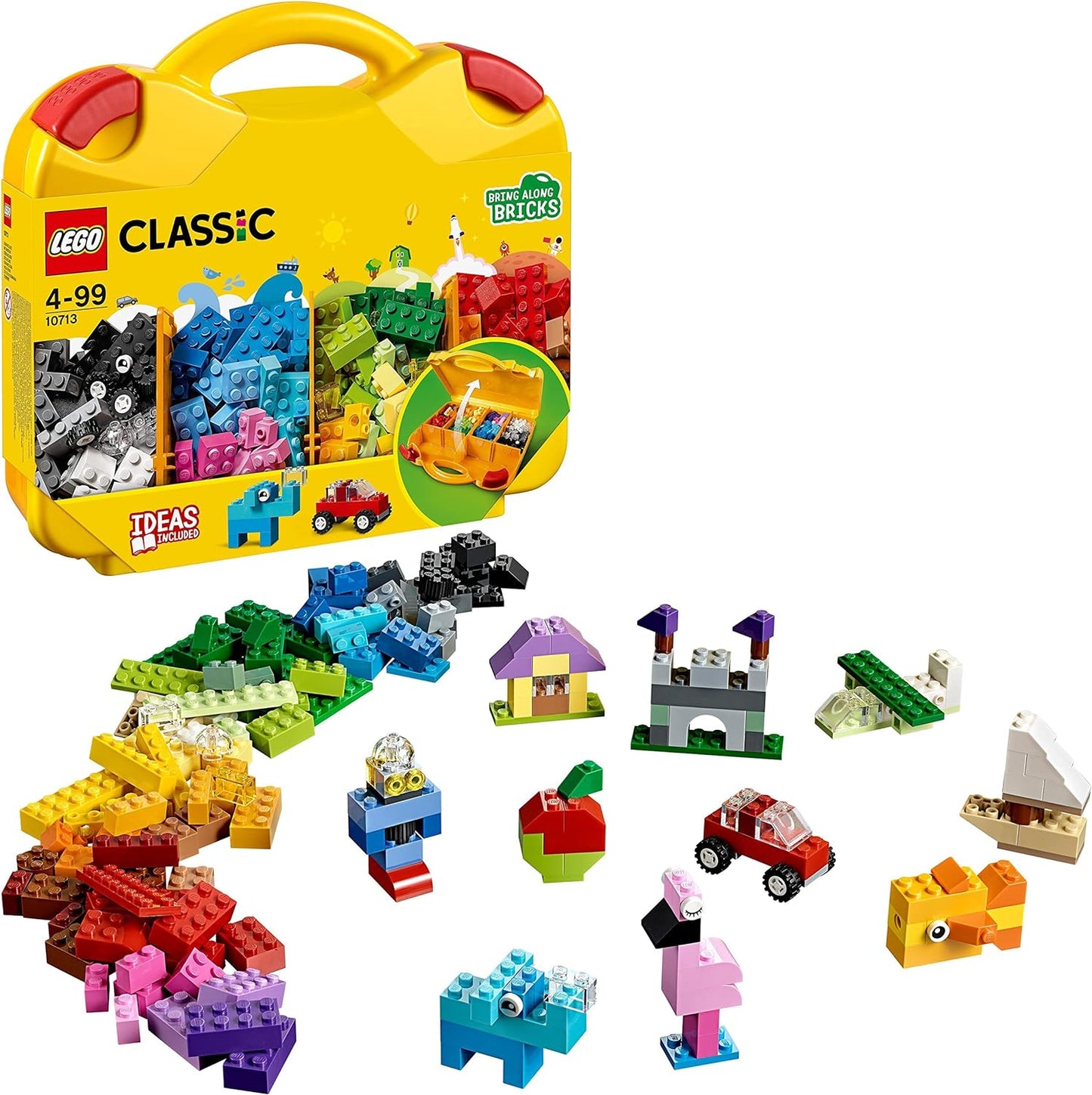 LEGO Classic 10713 - Building Blocks Starter Case, Assorted Colours