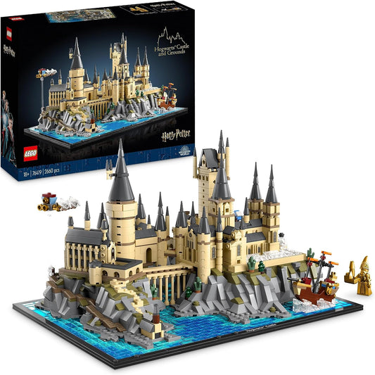 LEGO Harry Potter Hogwarts Castle with Castle Grounds Large Set for Adults Including Famous Places: Astronomy Tower, Great Hall, Chamber of Secrets etc Model Kit for Fans 76419