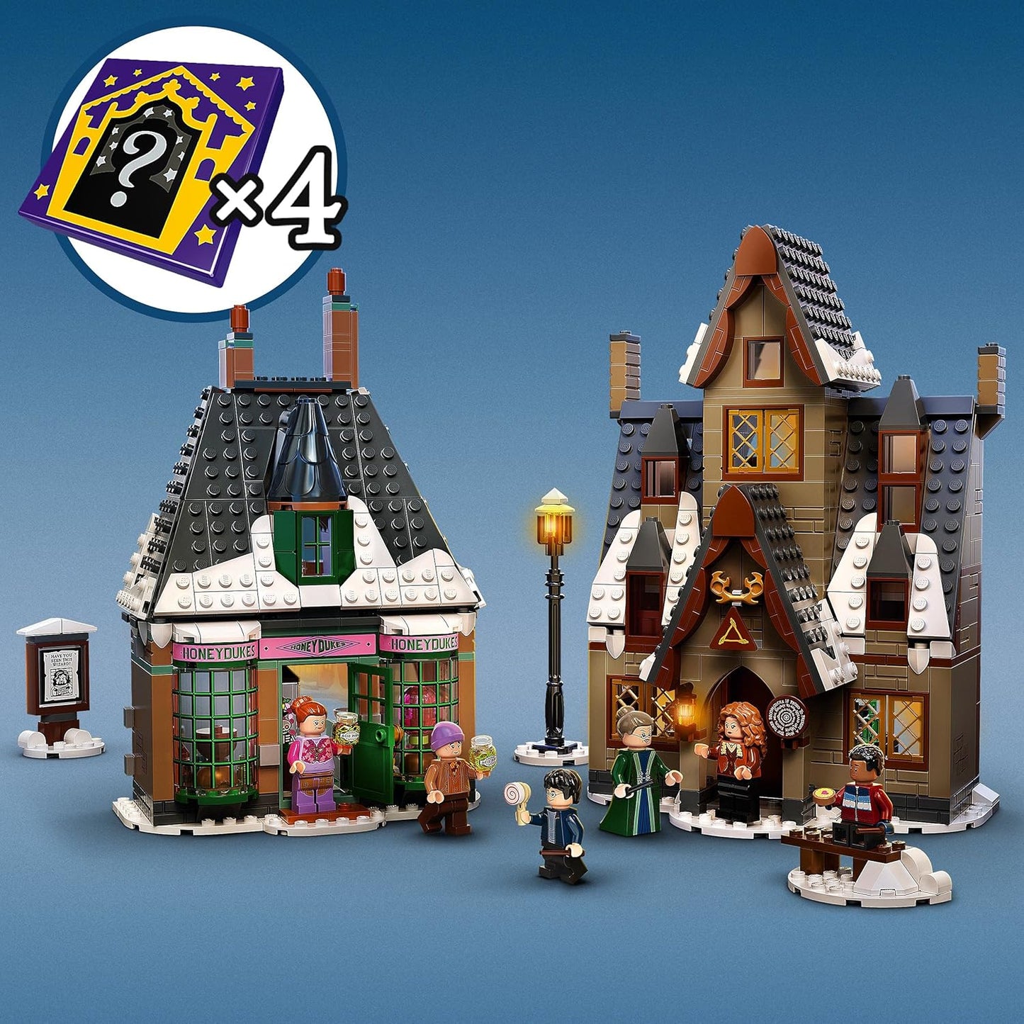 LEGO 76388 Harry Potter Hogsmeade Visit, Toy for Ages 8 and Above, Set for 20th Anniversary with a Golden Mini-Figure