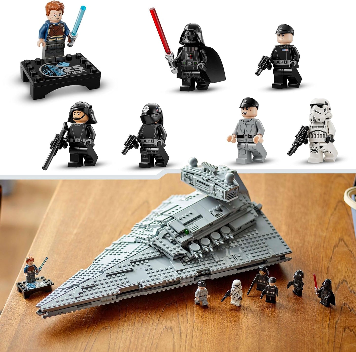 LEGO Star Wars Imperial Star Destroyer, Starship Set, Building Toy, Playset with Darth Vader and Cal Kestis, Birthday Gift for Boys, Girls and Fans 75394