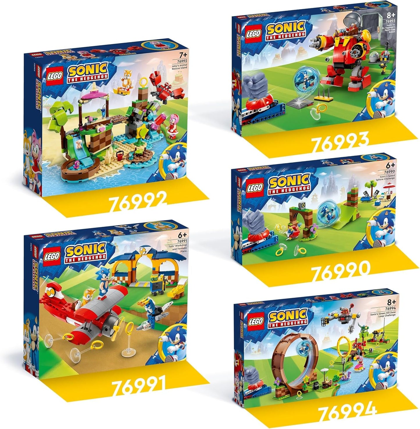 LEGO Sonic The Hedgehog Amys Animal Rescue Island Toy Set, Buildable Game with 6 Characters Including Amy & Tails Figures, Gifts for Children, Boys and Girls from 7 Years 76992