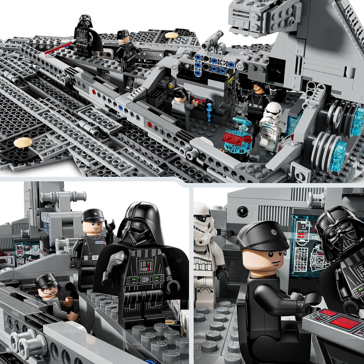 LEGO Star Wars Imperial Star Destroyer, Starship Set, Building Toy, Playset with Darth Vader and Cal Kestis, Birthday Gift for Boys, Girls and Fans 75394