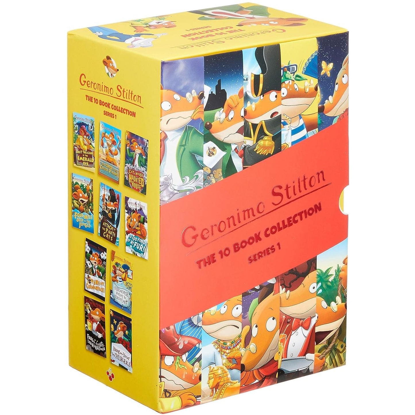 Geronimo Stilton: 10 Book Collection (Series 1) Box Set (The Curse of the Cheese Pyramid, Four Mice Deep in the ... Whiskers, Fangs and Feasts in Transratania): The 10 Book Collection (Series 1)