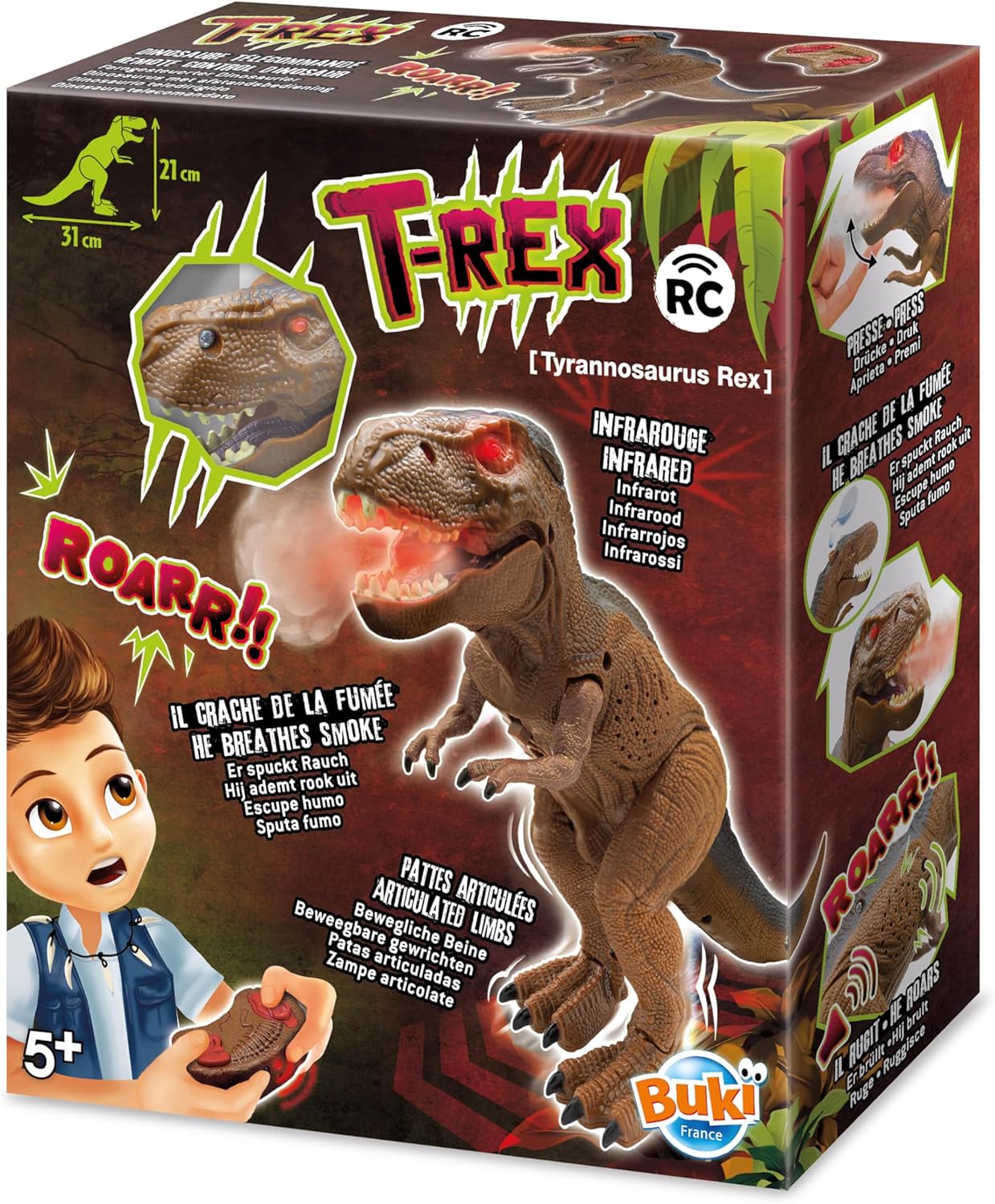 Buki France 37293 Remote Control T-Rex