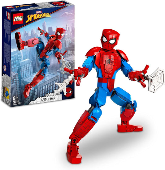 LEGO Marvel Spider-Man Figure, Fully Poseable Action Toy, Collectible Superhero Action Figure, Fan Merchandise for Fans of the Movies, Gift for Boys and Girls 76226