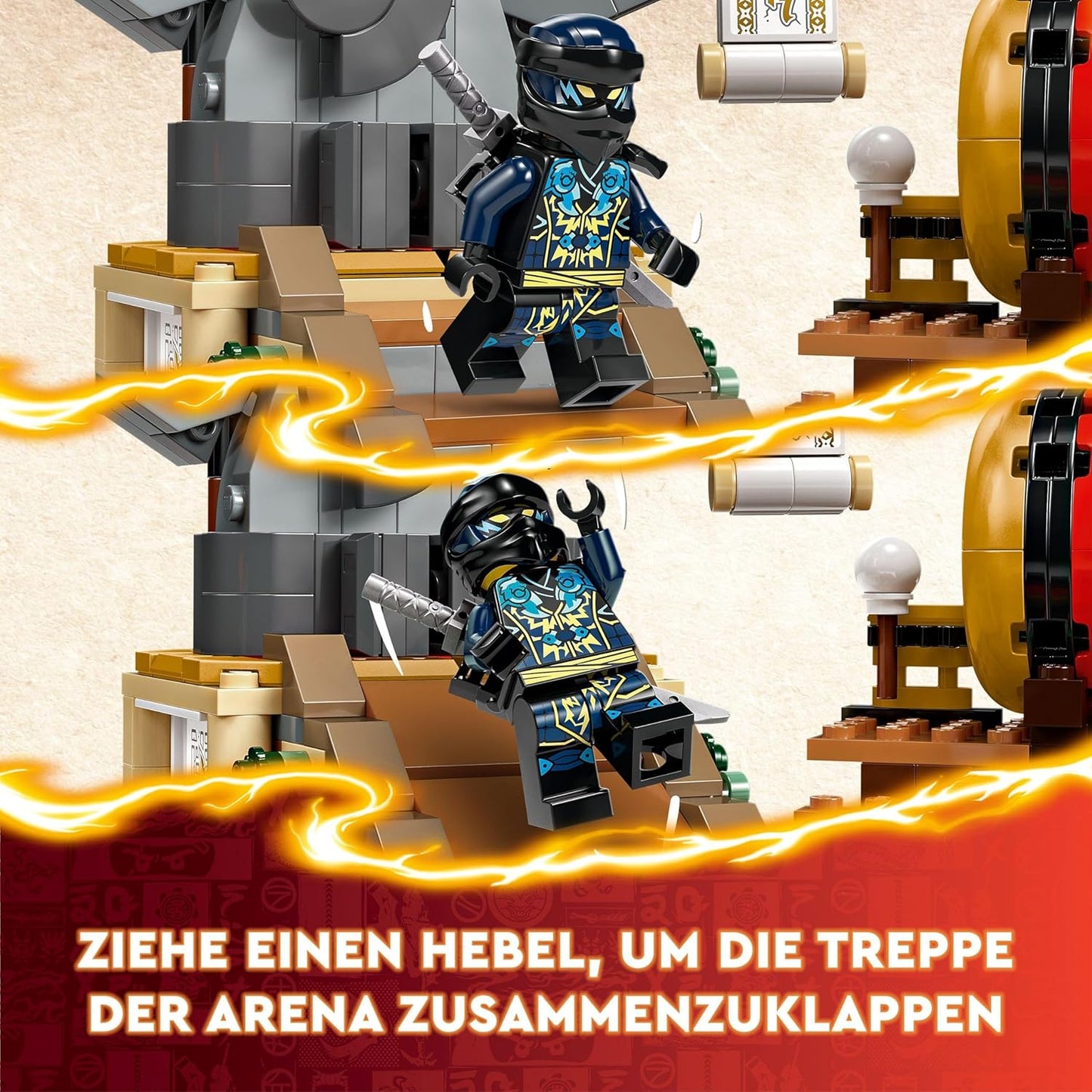 LEGO Ninjago Tournament Arena Adventure Toy for Children, Ninja Playset with 6 Mini Figures, Collectible Building Set, Birthday Gift for Boys and Girls from 7 Years 71818