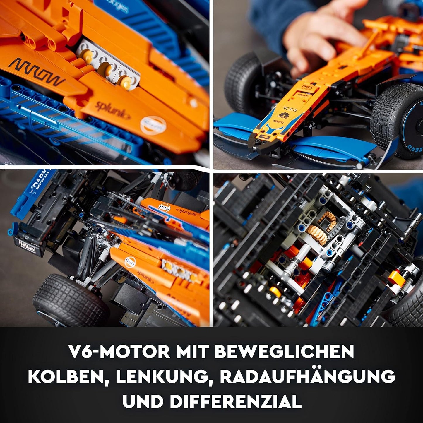 LEGO 42141 Technic 2022 McLaren Formula 1 Racing Car, Gift Idea for Adults, Men, Women, Him, Husband, Model Set for Adults