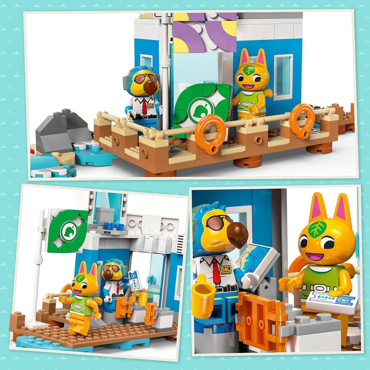 LEGO Animal Crossing Fly with Dodo Airlines, Video Game Playset, Airport Toy, Seaplane and Pilot Mini Figure, Gift for Girls and Boys from 7 Years 77051