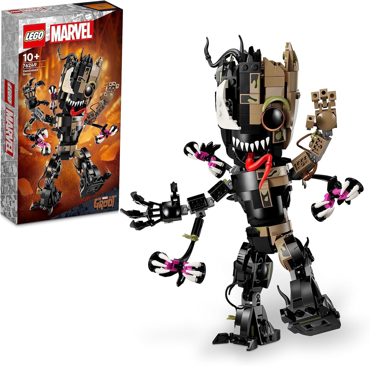 Lego 76249 Marvel Groot Figure, Noir, 630 Pieces