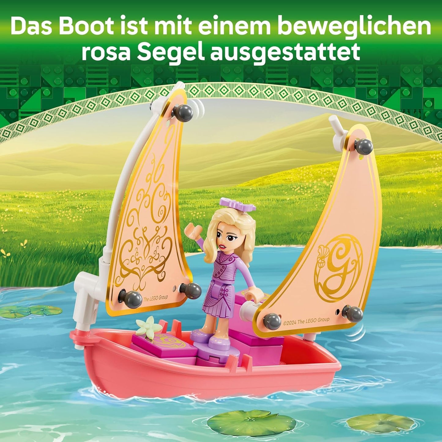 LEGO Wicked Glinda, Elphaba and Nessarose at Shiz University, Sailing Boat and 3 Toy Figures, Toy Boat, Gift for Girls and Boys from 7 Years Who Love Dollhouses 75681