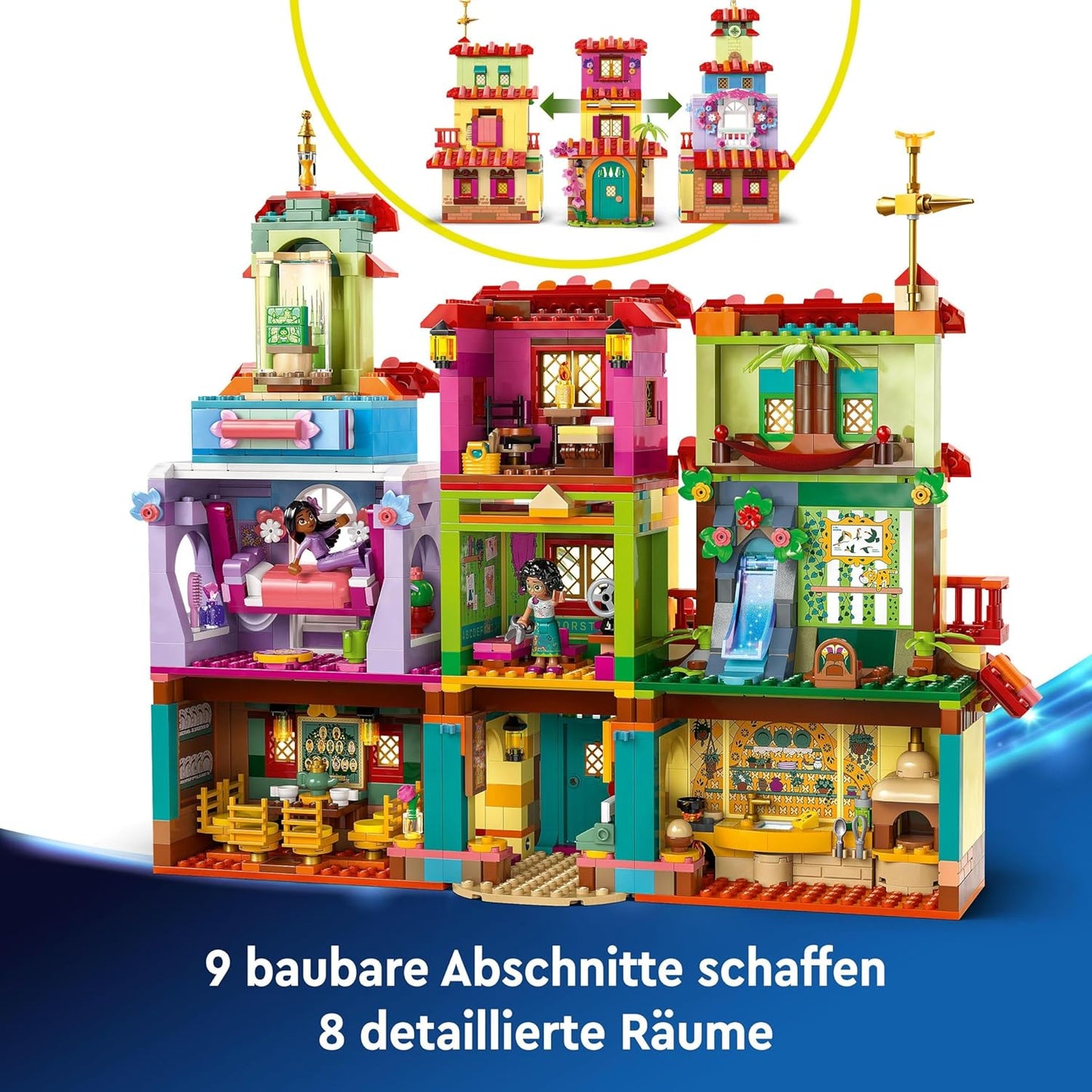 LEGO Disney Encanto The Magic House of Madrigals, Dollhouse for Children with Mirabel Toy Figure, Building Toy for Girls and Boys from 7 Years, 43245