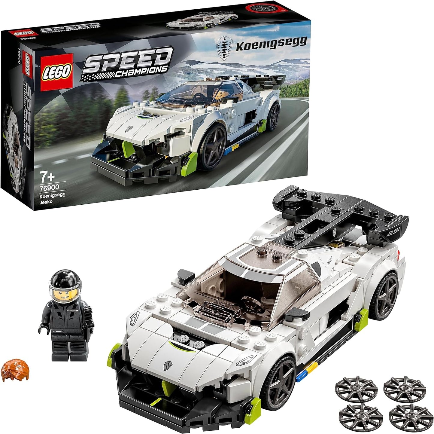 LEGO Speed Champions 76900 Koenigsegg Jesko Racing Car, Toy Car, Model Car to Build Yourself