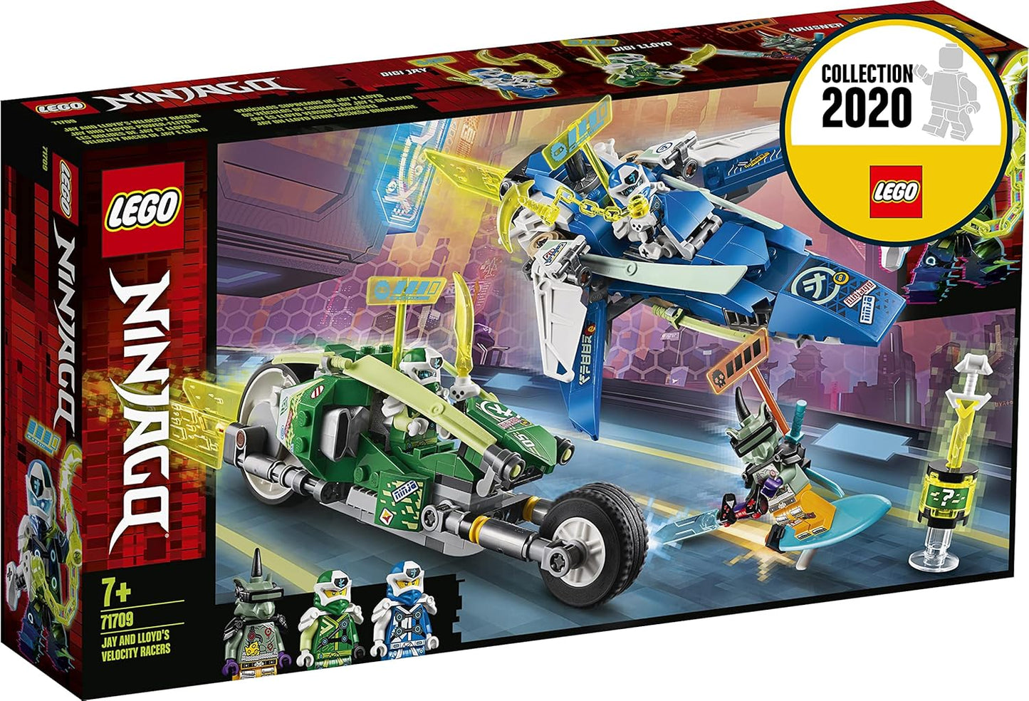 Lego 71709 NINJAGO Jay & Lloyds Power Speedster with Aeroplane and Bike Racers