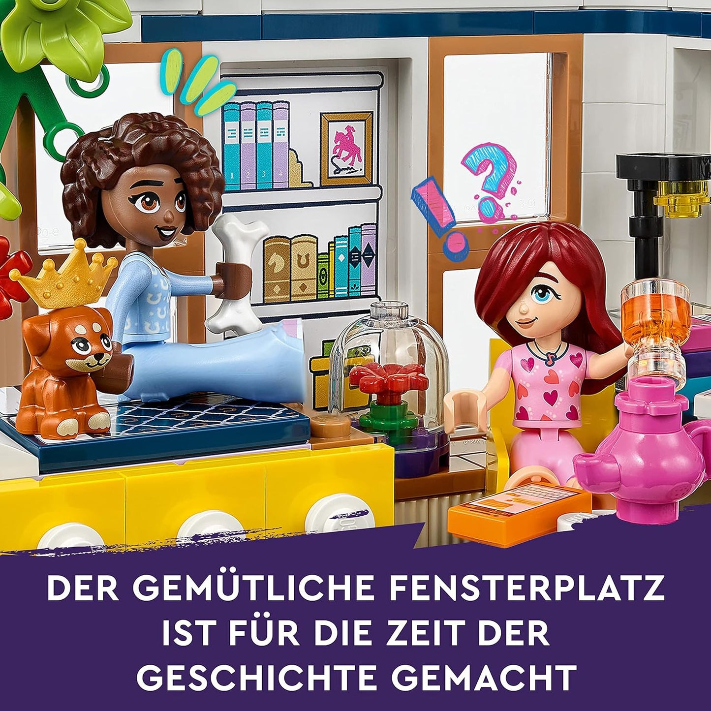 LEGO 41740 Friends Aliya's Room, Collectible, Sleepover Toy with Paisley from the 2023 Series and Puppy Figure for Girls and Boys 6 Years and Up